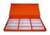 T-12 (1 1/4") Orange Tray with Snap Buttons - T12OGSB