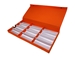 T-12 (1 1/4") Orange Tray with Snap Buttons - T12OGSB