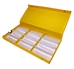 T-12 (1 1/4") Yellow Tray with Snap Buttons - T12YWSB